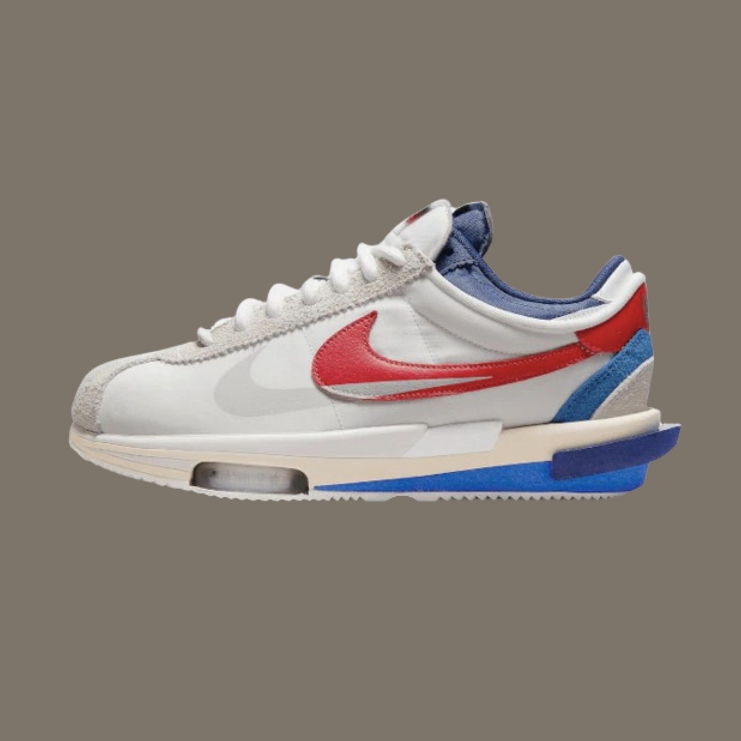 Cortez 4.0 x Sacai 'White University Red Blue'